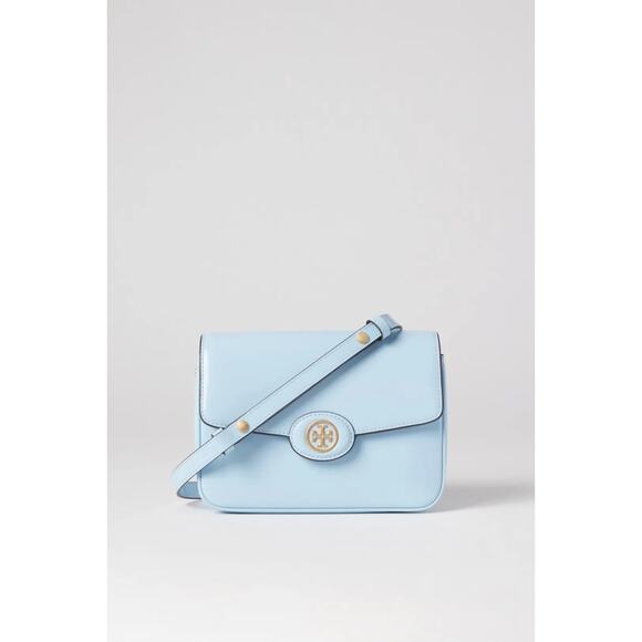Tory Burch Accessories Robinson Light Blue Shoulder Bag - Picture 1 of 2